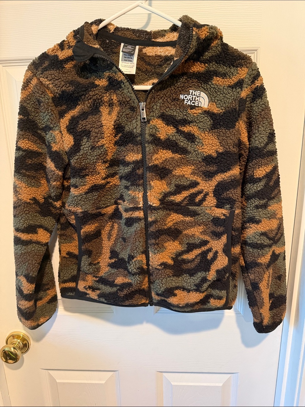 The North Face Camouflage Sherpa Fleece Jacket - Brown/Black/Olive